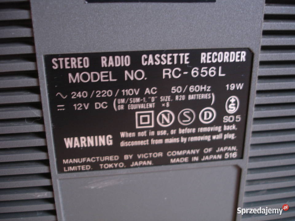 Radiomagnetofon JVC RC656L