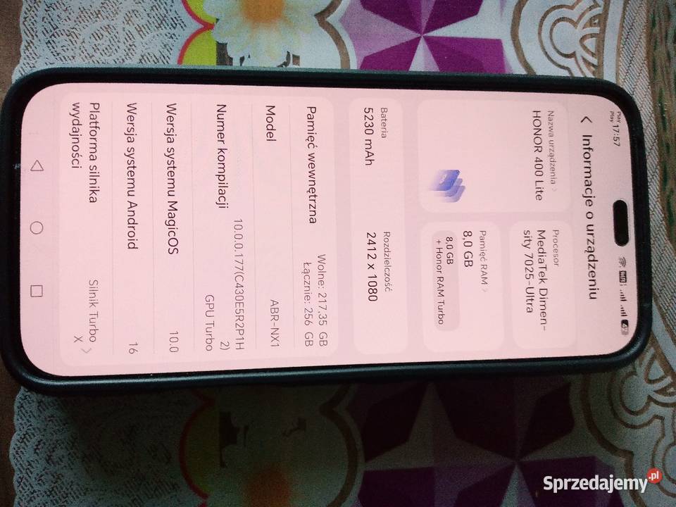 Honor 400 Lite 5 G sprzedam