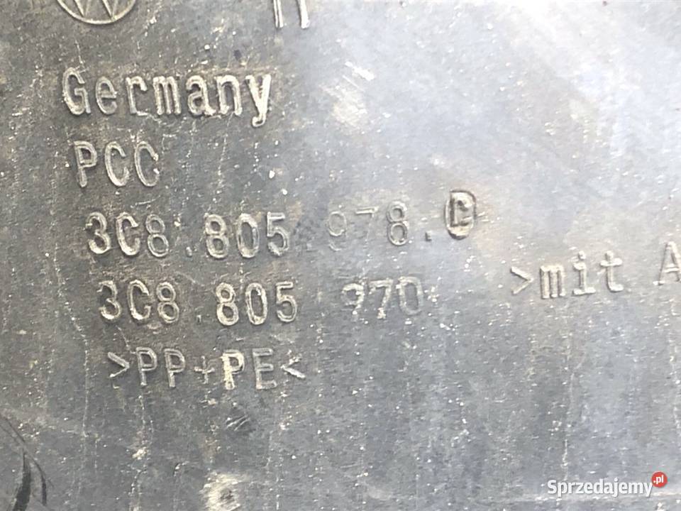 NADKOLE PRAWY PRZÓD VW CC B7 3C8805978