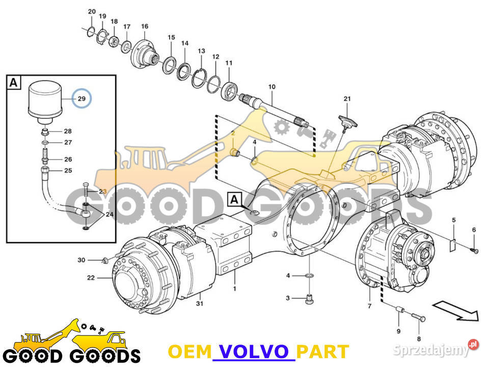 VOLVO FILTR ODPOWIETRZNIK 11172907 OEM Władysławów