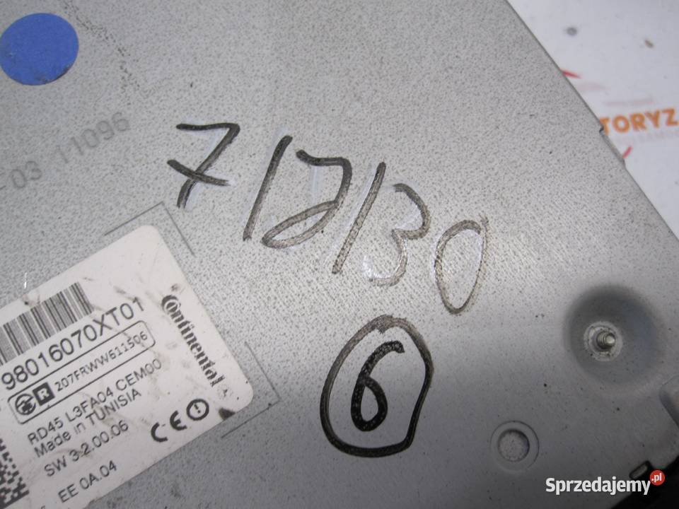 CITROEN C3 II 14 HDI 12r radio CD 98016070XT Kielce