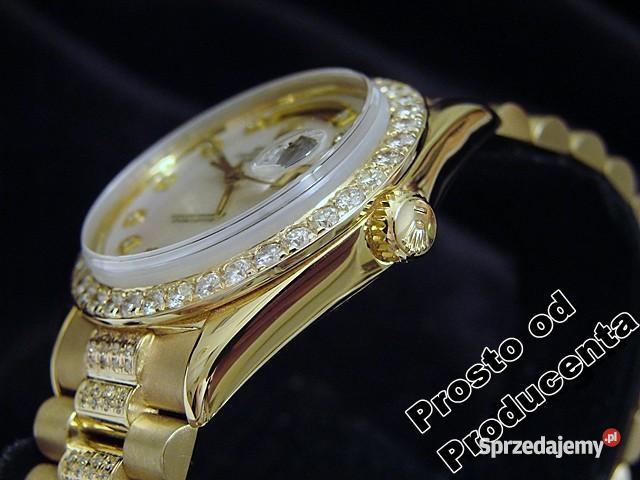 ROLEX PRESIDENT DAYDATE 18K 65CT BRYLANTY Zegarki i Biżuteria Wrocław