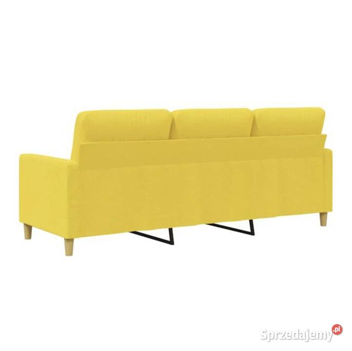 Sofa 3osobowa jasnożółta 180 tapicerowana Tychy