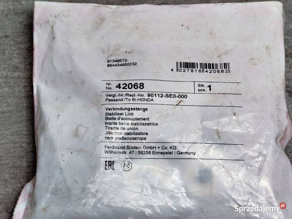 Łącznik drążka stabilizatora przód LP FEBI 42068 osobowe Kalinówka Kościelna