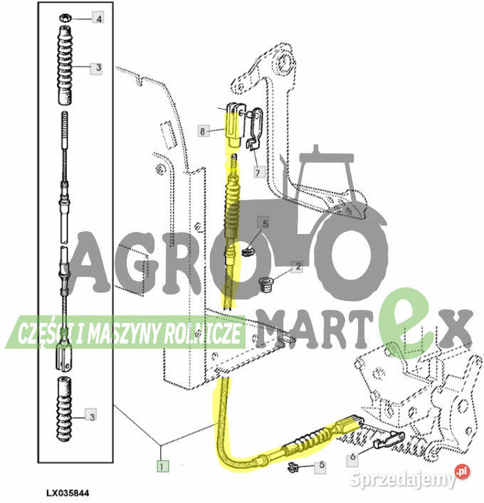AL151615 LINKA SPRZĘGŁA L1025 JD Wichrów