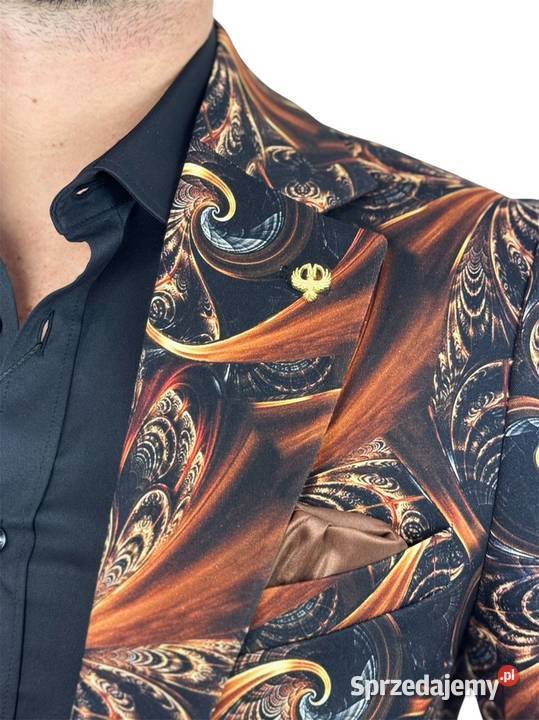 MARCO MILANO Marynarka męska C24 czarna złota Ostrów Wielkopolski sprzedam