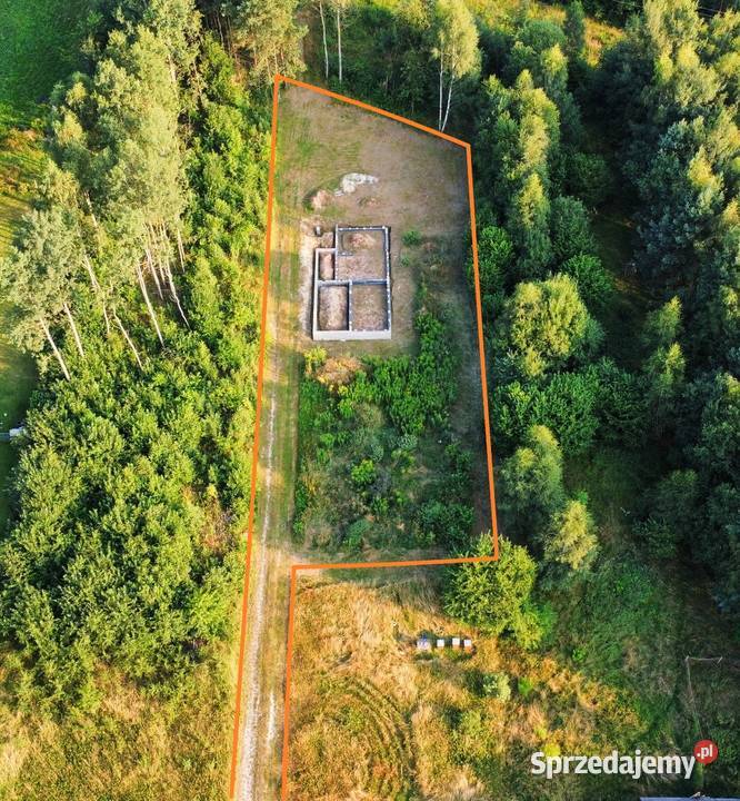 Piękna działka 1249m2 z rozpoczętą budową domu Belno