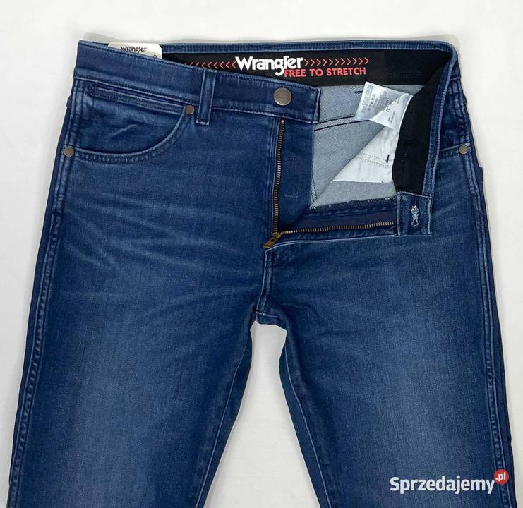 Spodnie męskie jeansy Wrangler Larston 812 Blue Lublin