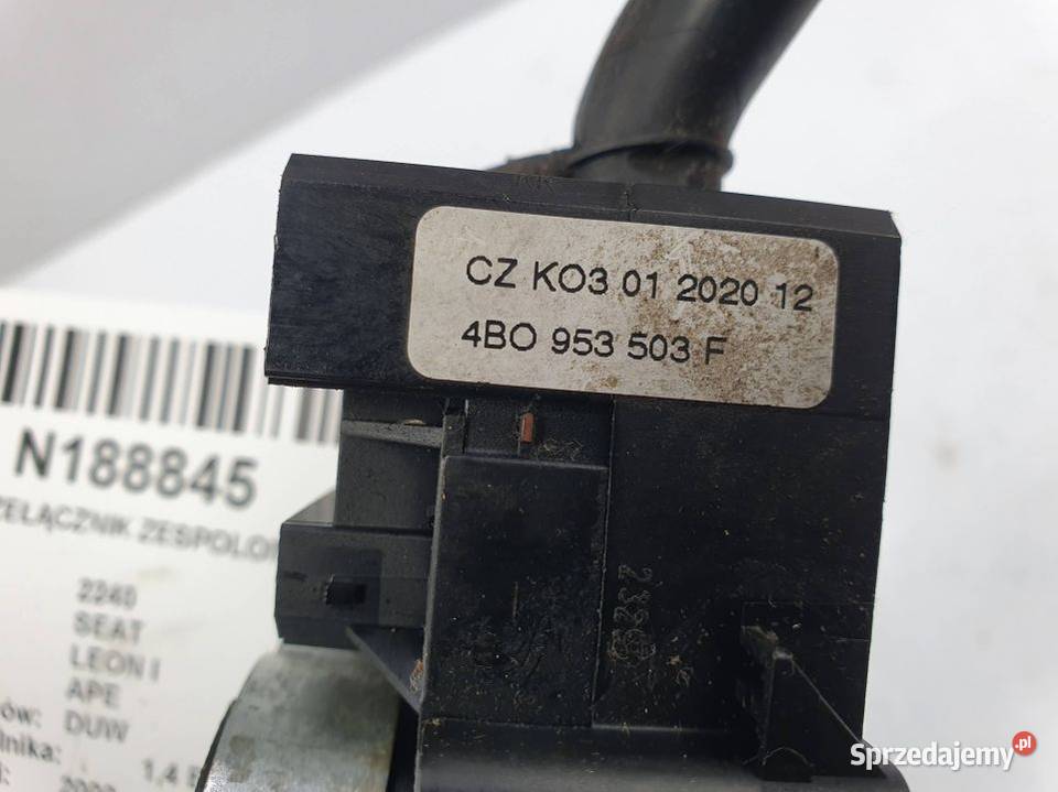 PRZEŁĄCZNIK ZESPOLONY SEAT LEON I 4B0953503F Lipno