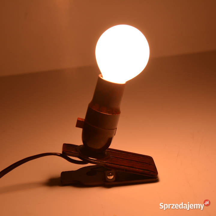 Klipsowa bakelitowa lampka nocna Niemcy lata 30 Warszawa