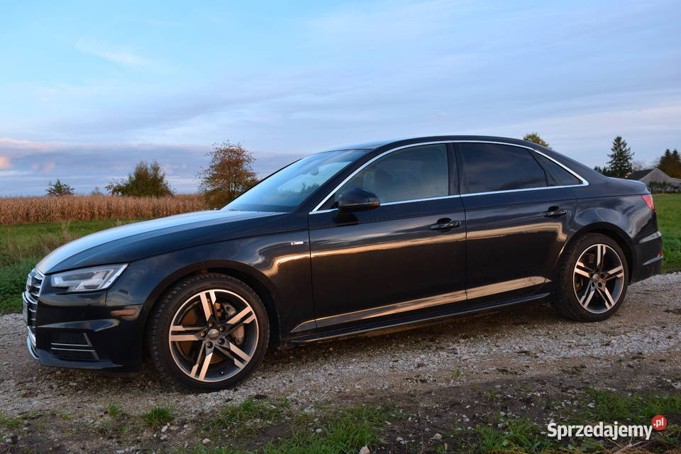 AUDI A4 B9 20TFSI 252 Quattro Sline 2017 automatyczna Radłów sprzedam