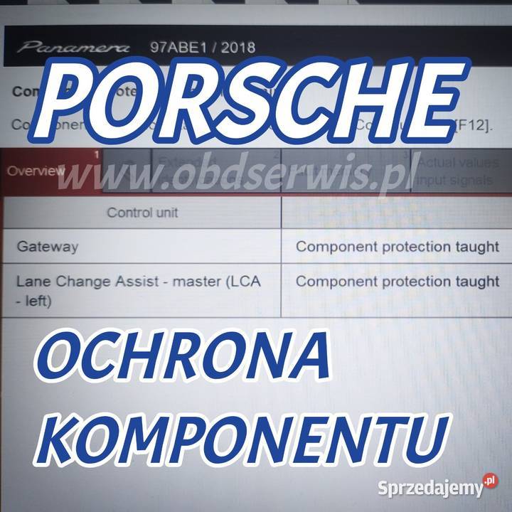 Ochrona komponentu kodowanie radaru Porsche Luboń naprawa