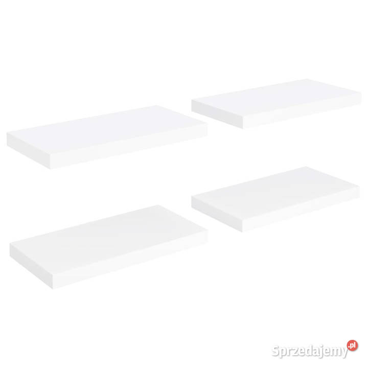 Półki ścienne 4 białe 50x23x38 MDF WM323810