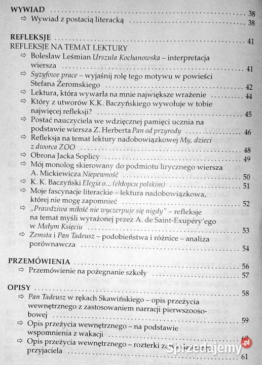 Wypracowania kl 8 Szkoła podstawowa Bogumiła Chełm