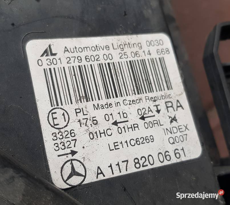 Lampa przednia MERCEDES CLA W117 C117 komplet osobowe Radom