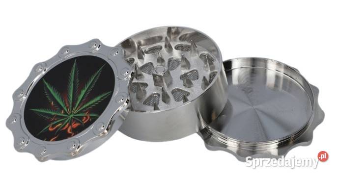 Srebrny Grinder Młynek do Suszu Zielony Liść sprzedam
