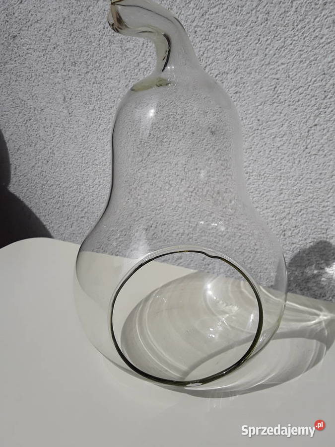 Szklany wazonsłój w kształcie gruszki mazowieckie Warszawa