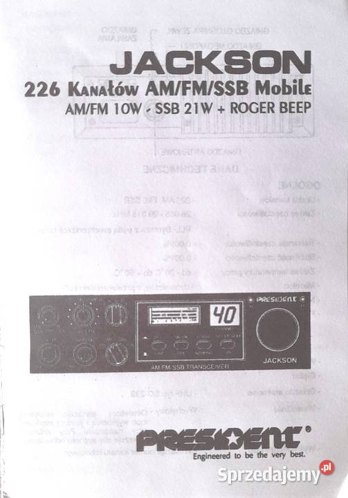 CB radio President Jackson małopolskie Miechów