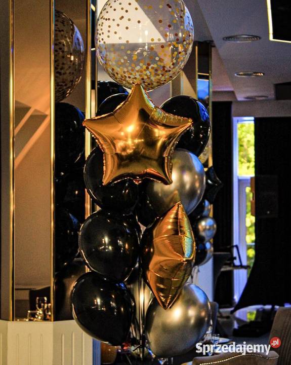 balony cyfry balony z helem Katowice