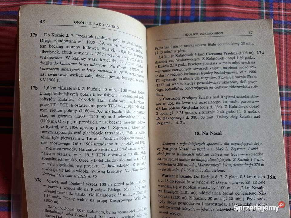 Tatry Polskie przewodnikJózef Nyka Rok wydania 1969 Mapy i przewodniki Kraków