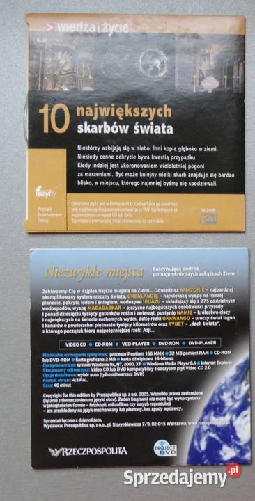 Ciekawe 2 płyty Niezwykłe miejsca i Największe Pozostałe mazowieckie