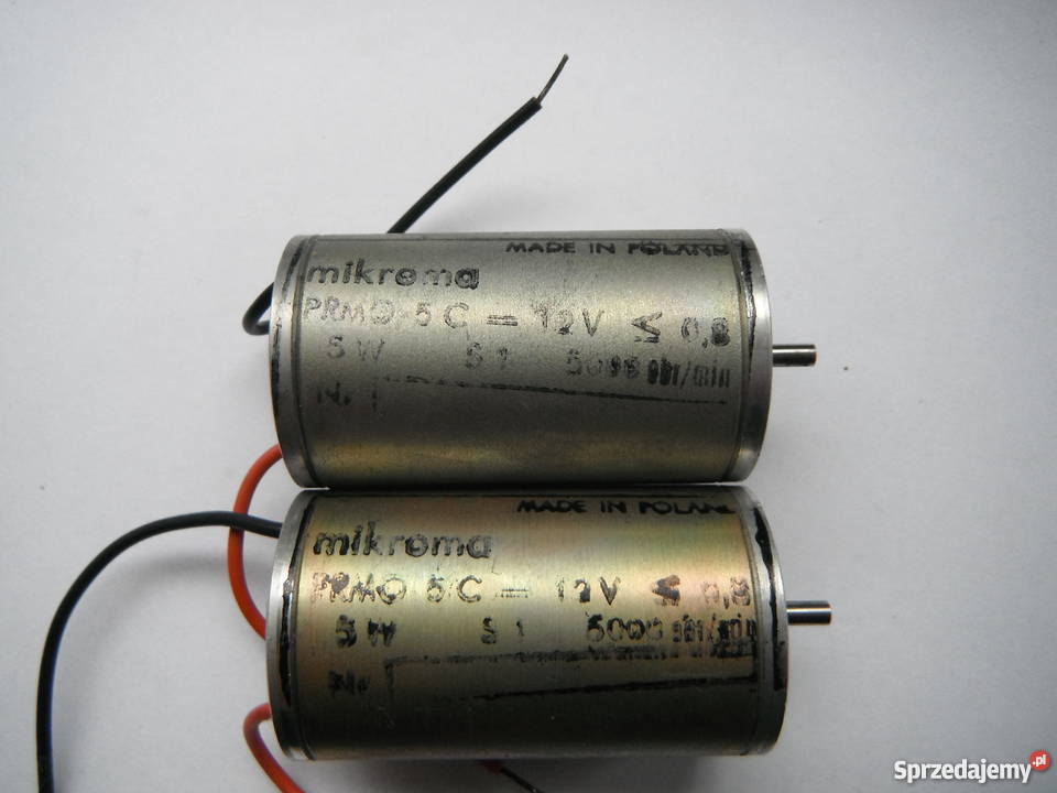 Silnik PRMO5C Mikroma 12V 5W 5000 obrmin Nowe Produkcja sprzedam