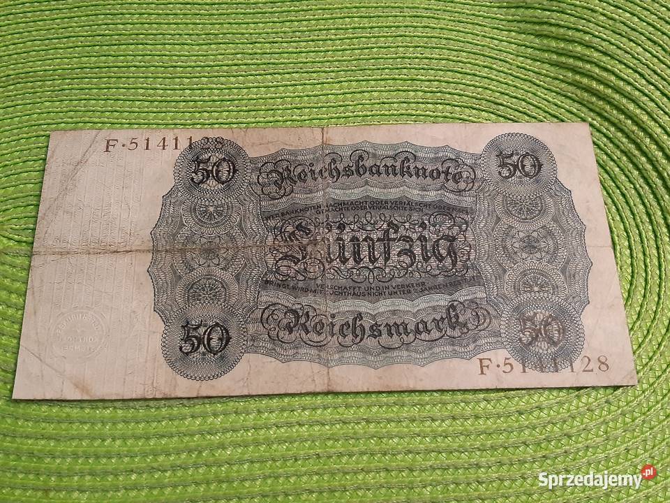 banknot niemiecki 50 reichsmark z 1924r