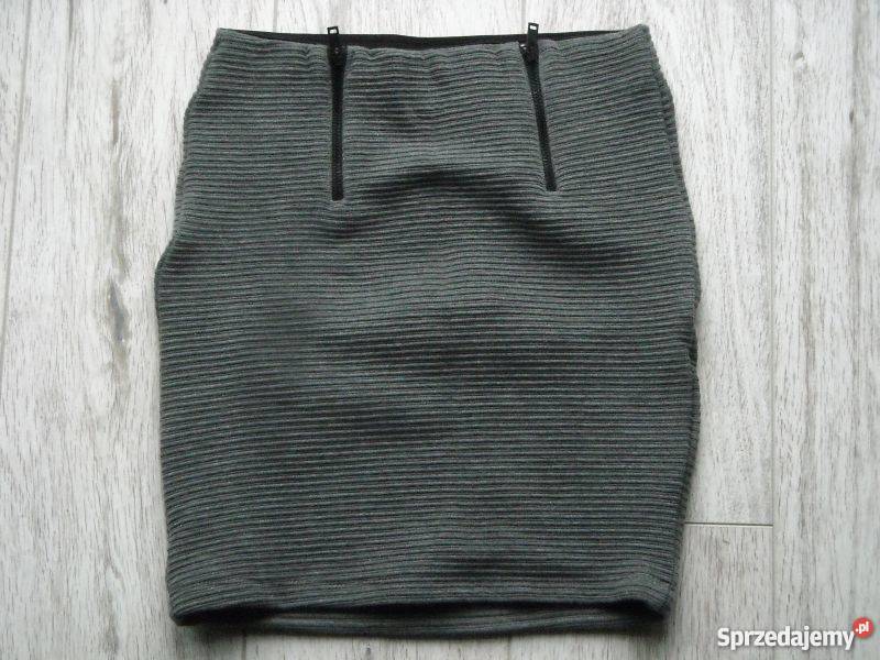szara prążkowana spódnica bershka xs lubelskie Lubartów