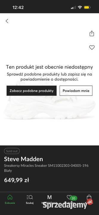Sneakersy Steve Madden Miracles Sneaker pomorskie Gdańsk