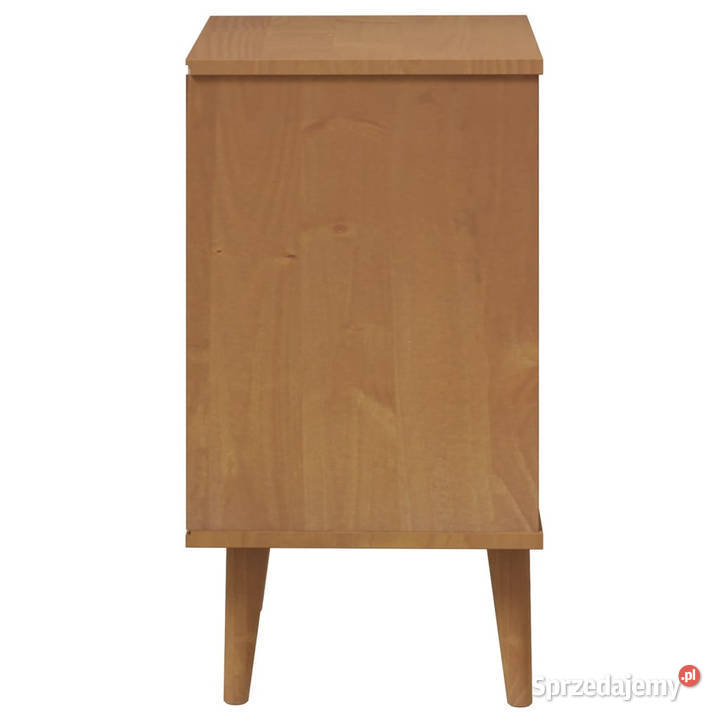 Szafka nocna MOLDE brązowa 40x35x65 lite drewno Warszawa