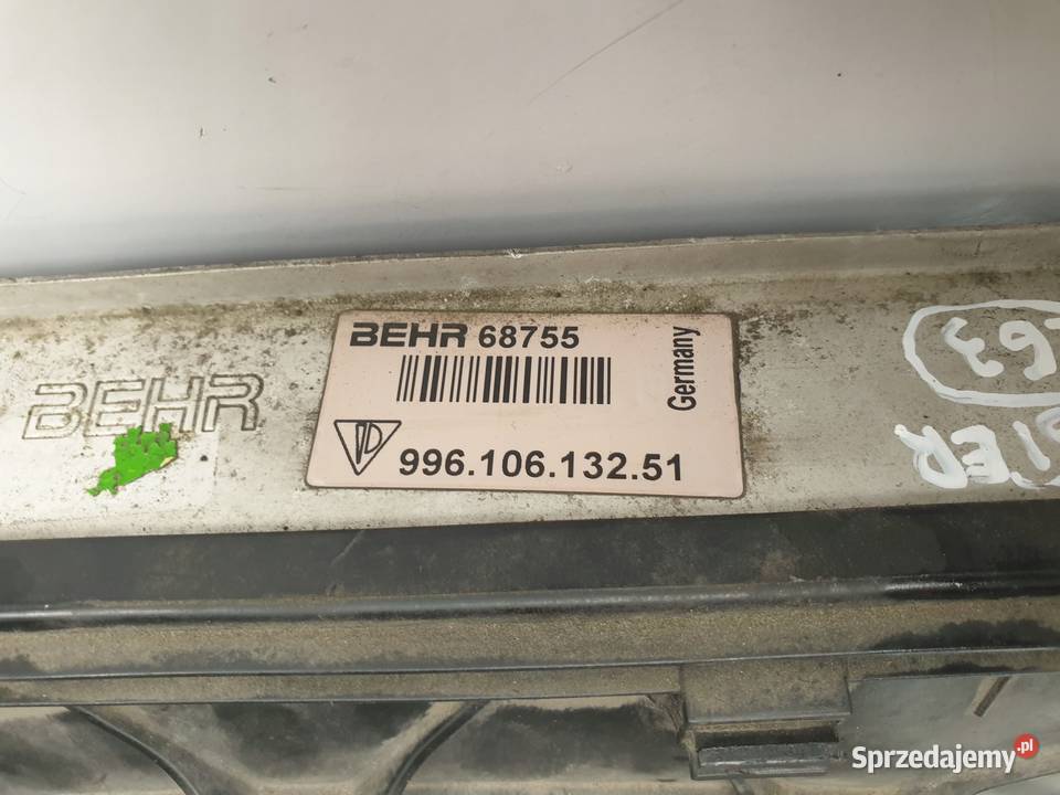 Porsche Boxster 986 27 CHŁODNICA WODY płynu osobowe lubelskie Rudka