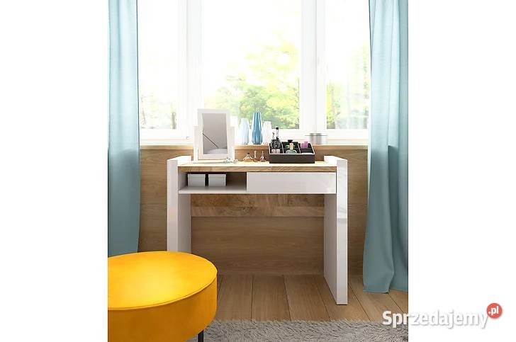 Toaletka BRW Alameda 100  biały połysk dąb Siedlce