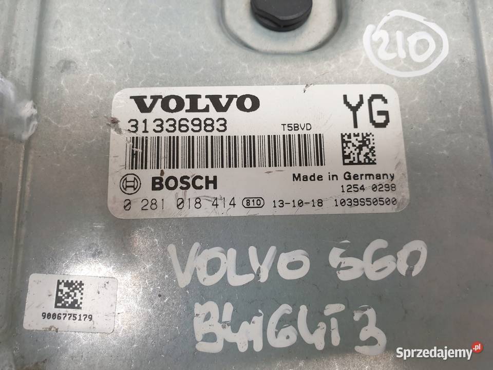 Volvo XC60 20 D3 STEROWNIK SILNIKA 0281018414 osobowe Chełm