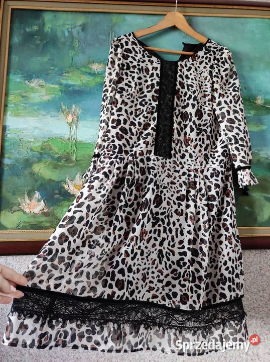zwiewna szyfonowa panterka koronkowa zwierzęca Kielce sprzedam