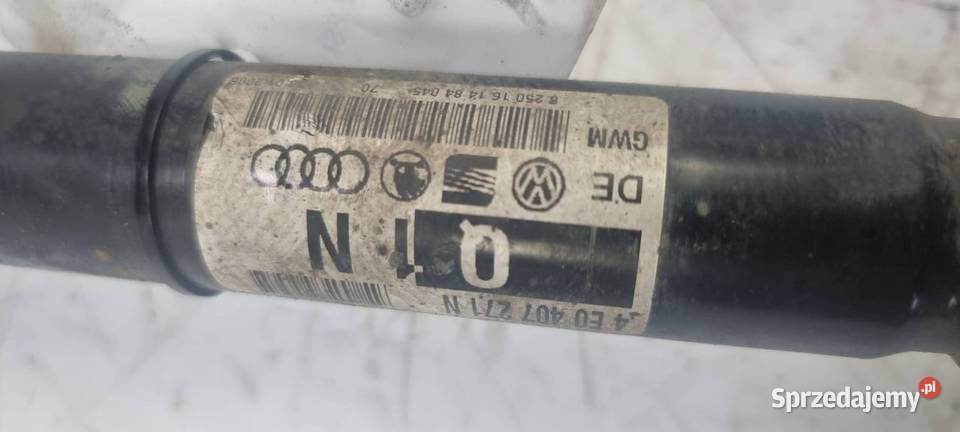 PÓŁOŚ LEWA PRZÓD AUDI S8 D3 4E0407271N kujawsko-pomorskie Lipno