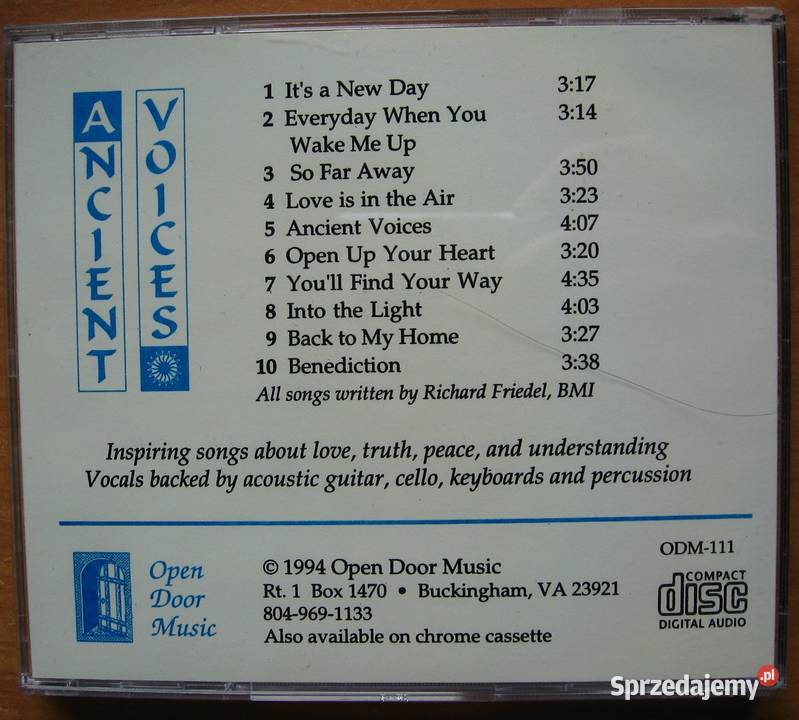 Richard Friedel Ancient Voices CD Kępice