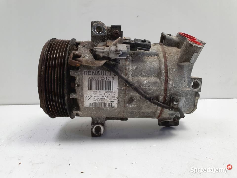 SPRĘŻARKA KLIMATYZACJI Renault Clio IV 09 TCe osobowe lubelskie Chełm