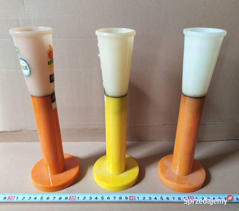 352 PLASTIKOWE wazoniki na sztuczne kwiaty RETRO Łódź