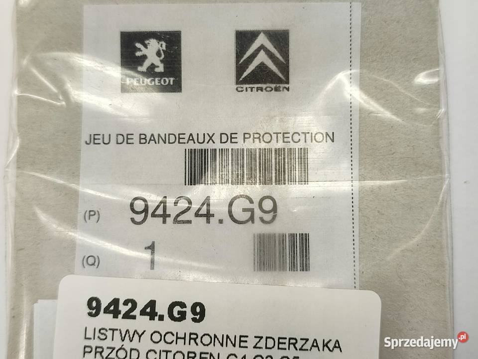 LISTWY OCHRONNE ZDERZAKA PRZÓD CITROEN C4 C3 C5 osobowe lubelskie