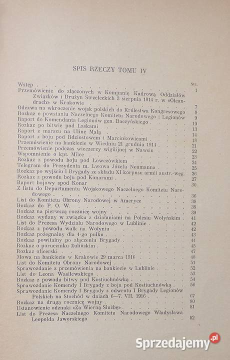 H Piłsudski Pisma zbiorowe tom 4 Antykwariat Warszawa