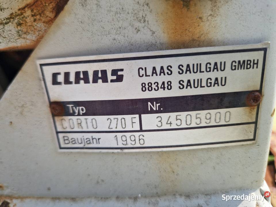 Kosiarka czolowa Claas Pilzno sprzedam