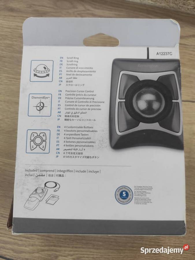 Kensington Expert Trackball Przewodowy USB Podwilk