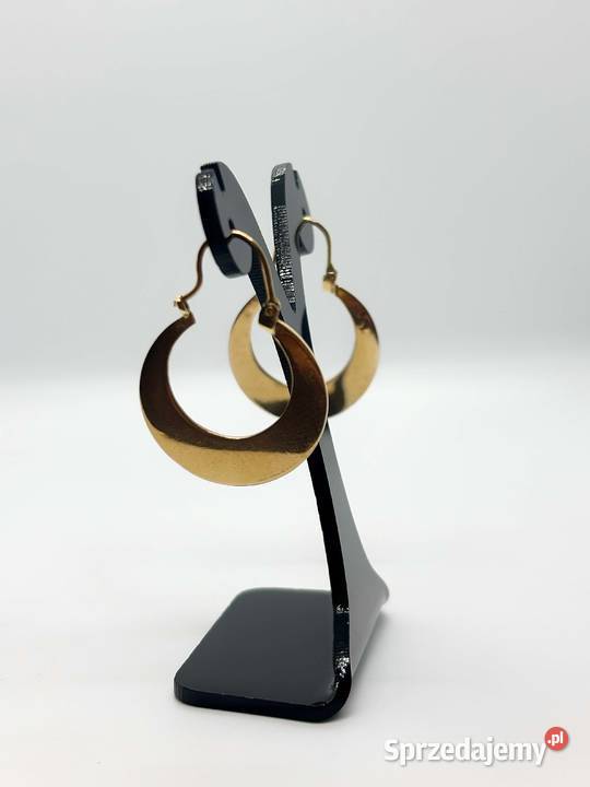 Złote kolczyki pr 585 447g Średnica 19 Biżuteria Elbląg sprzedam