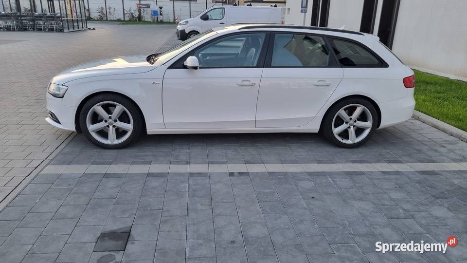 AUDI a4 b8 Lift 20 tdi 180 manual sline mmi3g biały A4 Kraków
