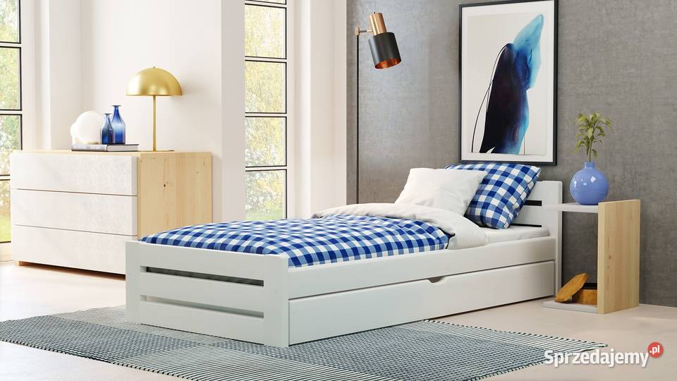 Mocne ŁÓŻKO Drewniane 100x200 GR 35 100cm Meble Zakopane