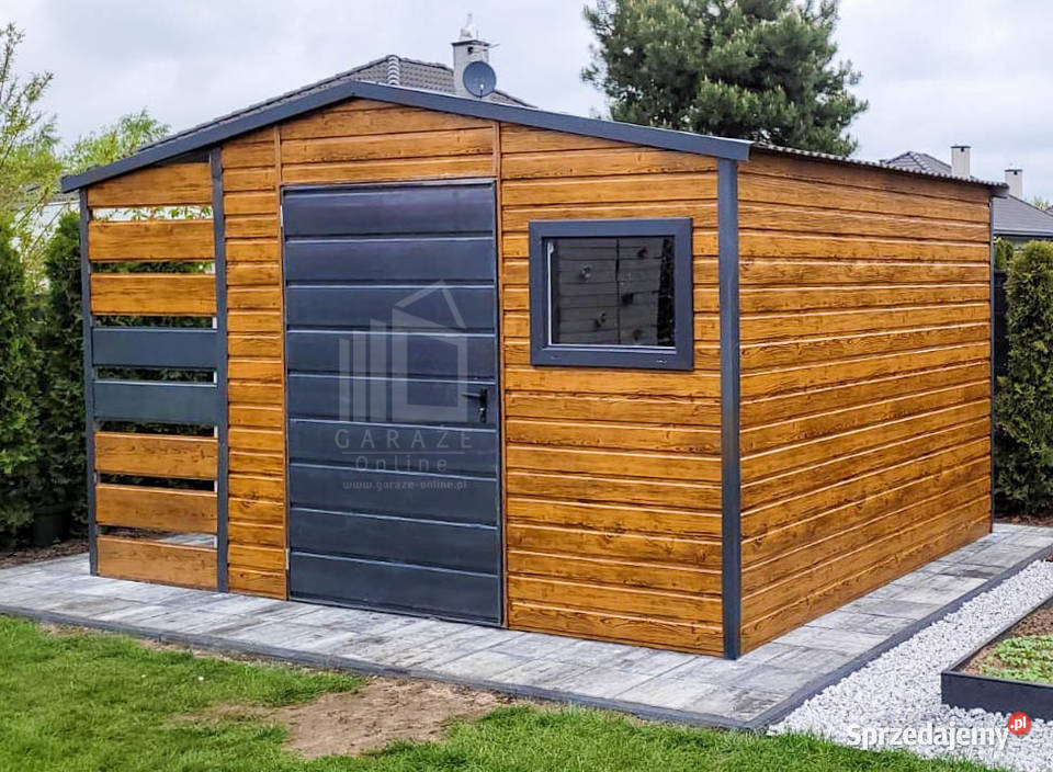 Schowek Domek Ogrodowy 25x25m Wiata 1m Drzwi podkarpackie Sanok
