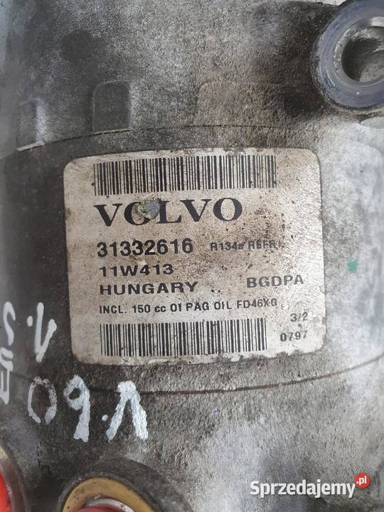 SPRĘŻARKA KLIMATYZACJI Volvo S60 II V60 16 T3