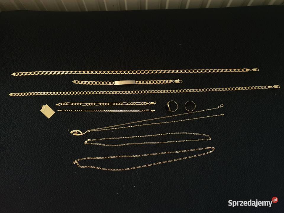 Złoto 375 76 gram pancerka bransoletka łańcuszek Zegarki i Biżuteria Mikołów