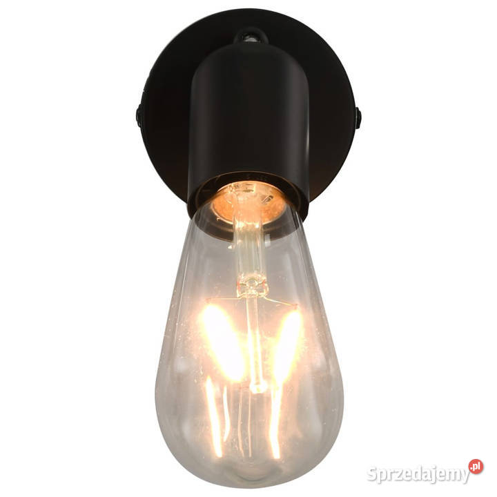 Lampy 2 żarówki żarnikowe 2 W czarne E27 sprzedam