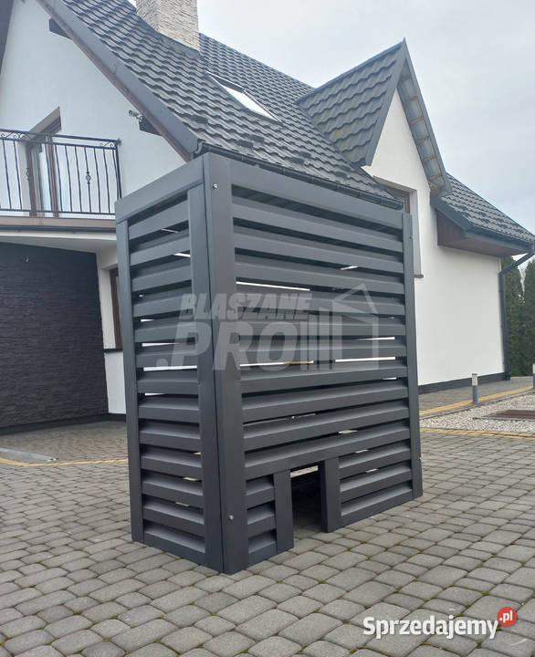 Osłona pompy ciepła 110x50x150 antracyt GP329